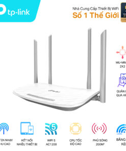 Bộ phát wifi TP-Link Archer C50 (Chuẩn AC/ AC1200Mbps/ 4 Ăng-ten ngoài/ 25 User)