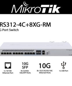 Alternative view of Bộ chuyển mạch Switch Mikrotik CRS312-4C+8XG-RM