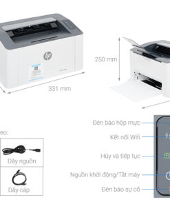 Alternative view of Máy in HP Laser 108W (4ZB80A)